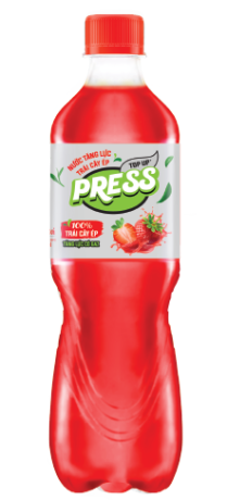 Energy Drink - Strawberry Fruit Juice TOP UP PRESS
